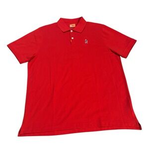 Nike Tiger Woods Fist Pump Polo Red Mens Large The Polo‎ Special Edition Golf